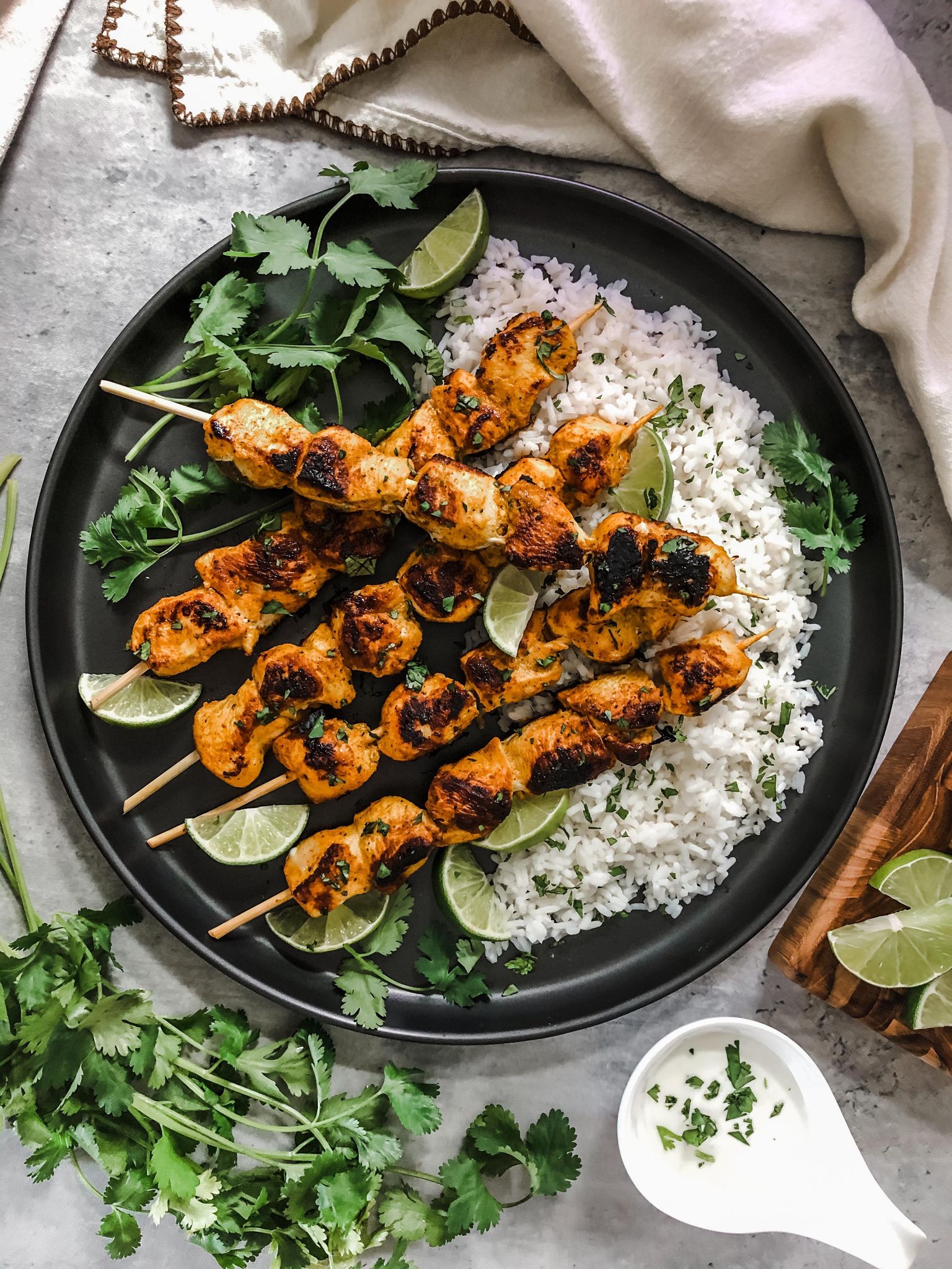 Curry Spiced Chicken Skewers