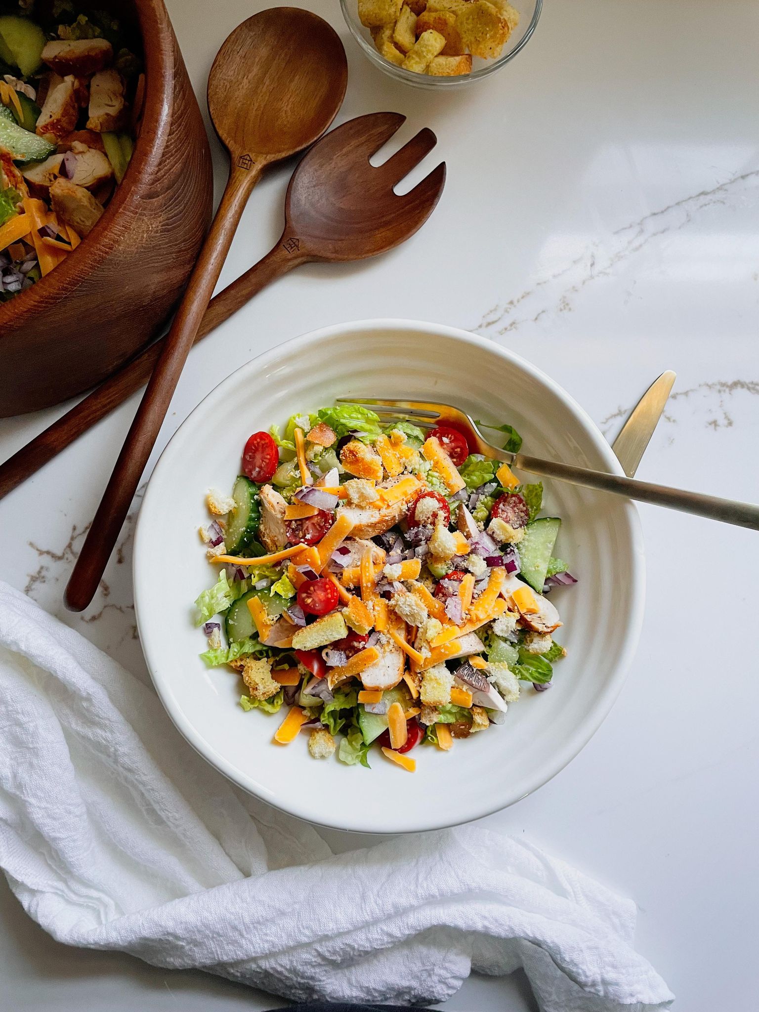 A Simple Dinner Salad - Espresso and Lime