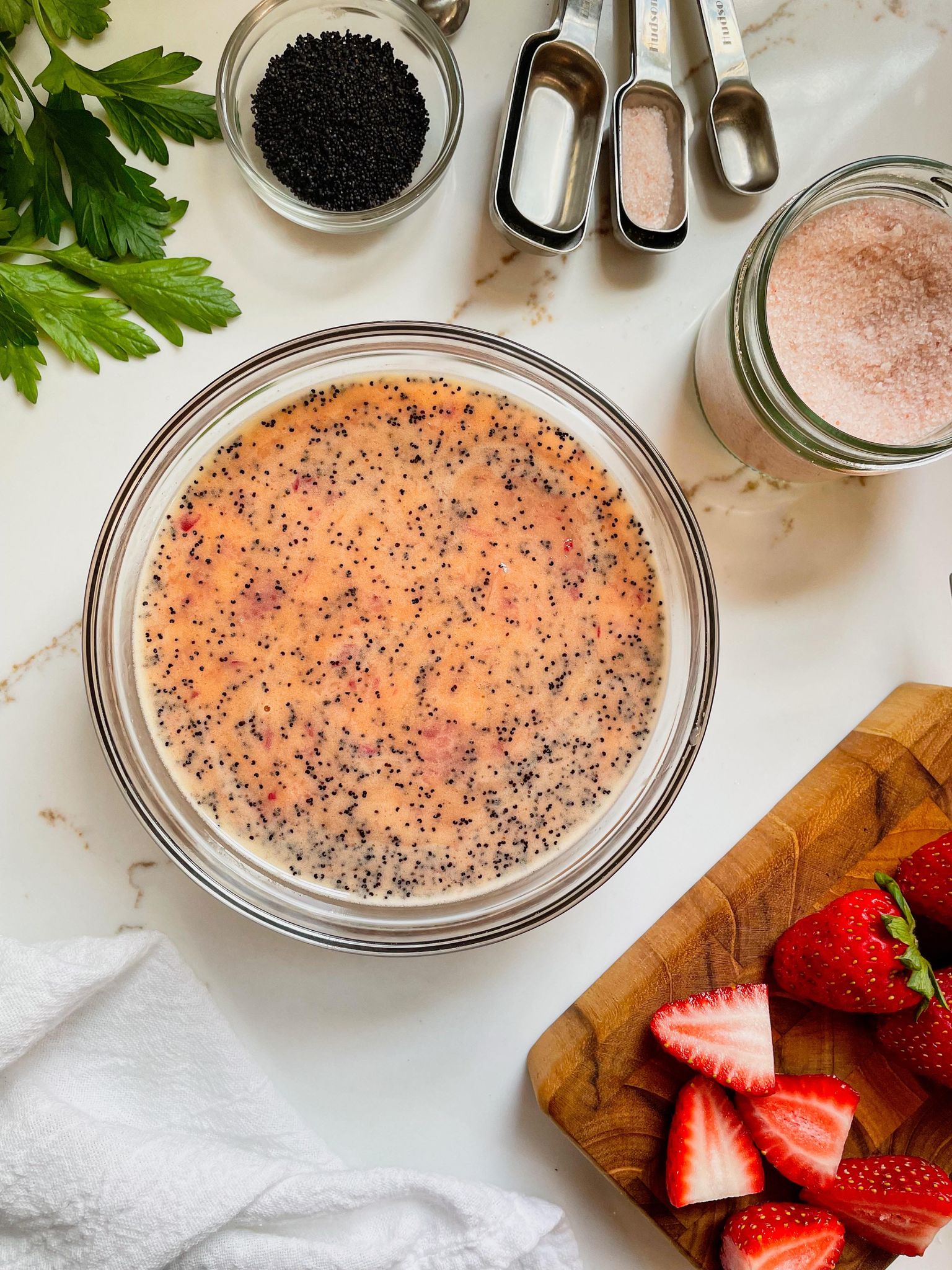 poppy seed dressing red wine vinegar Pink Poppyseed Vinaigrette