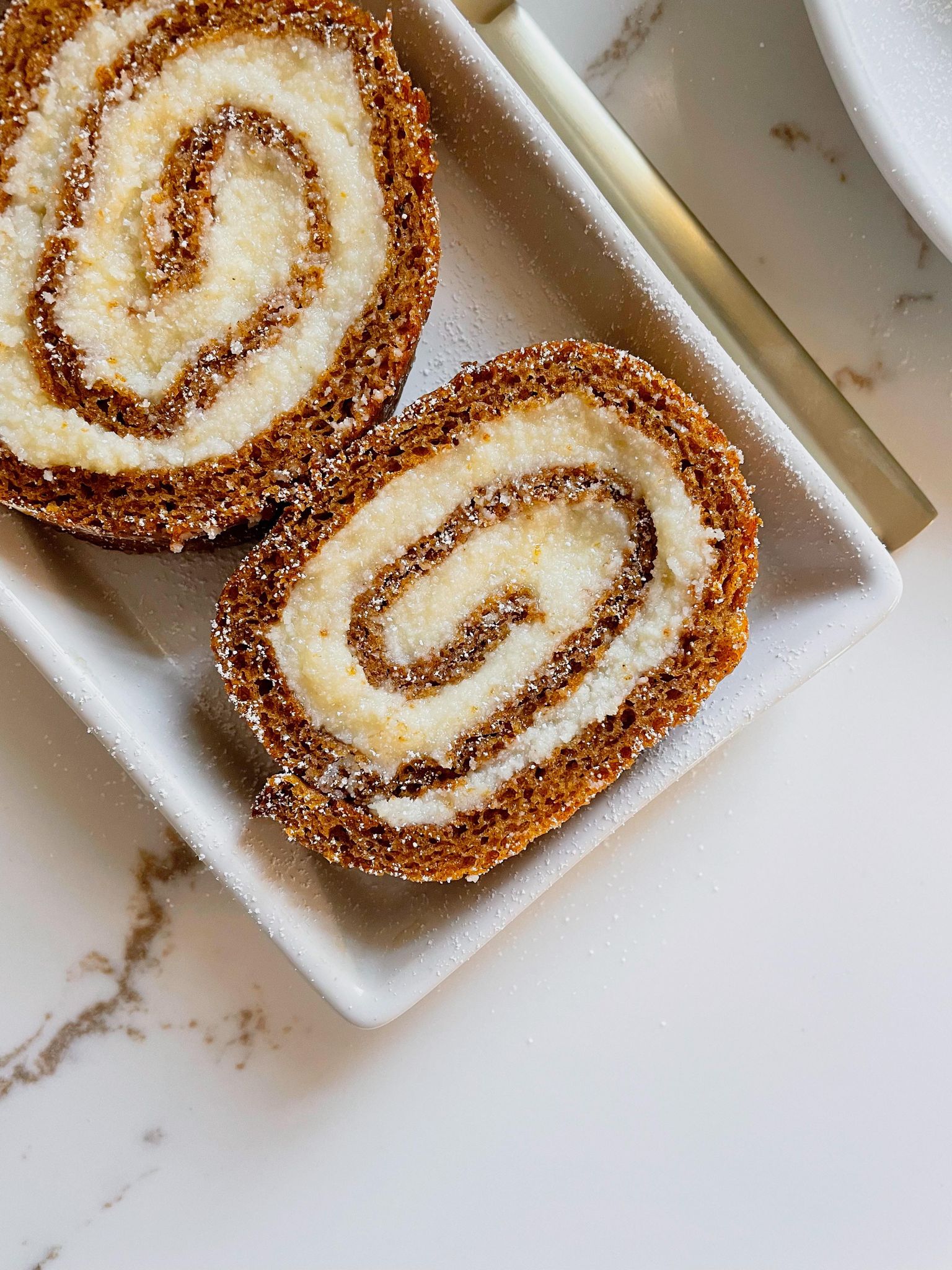 Pumpkin Mascarpone Roulade - Espresso and Lime