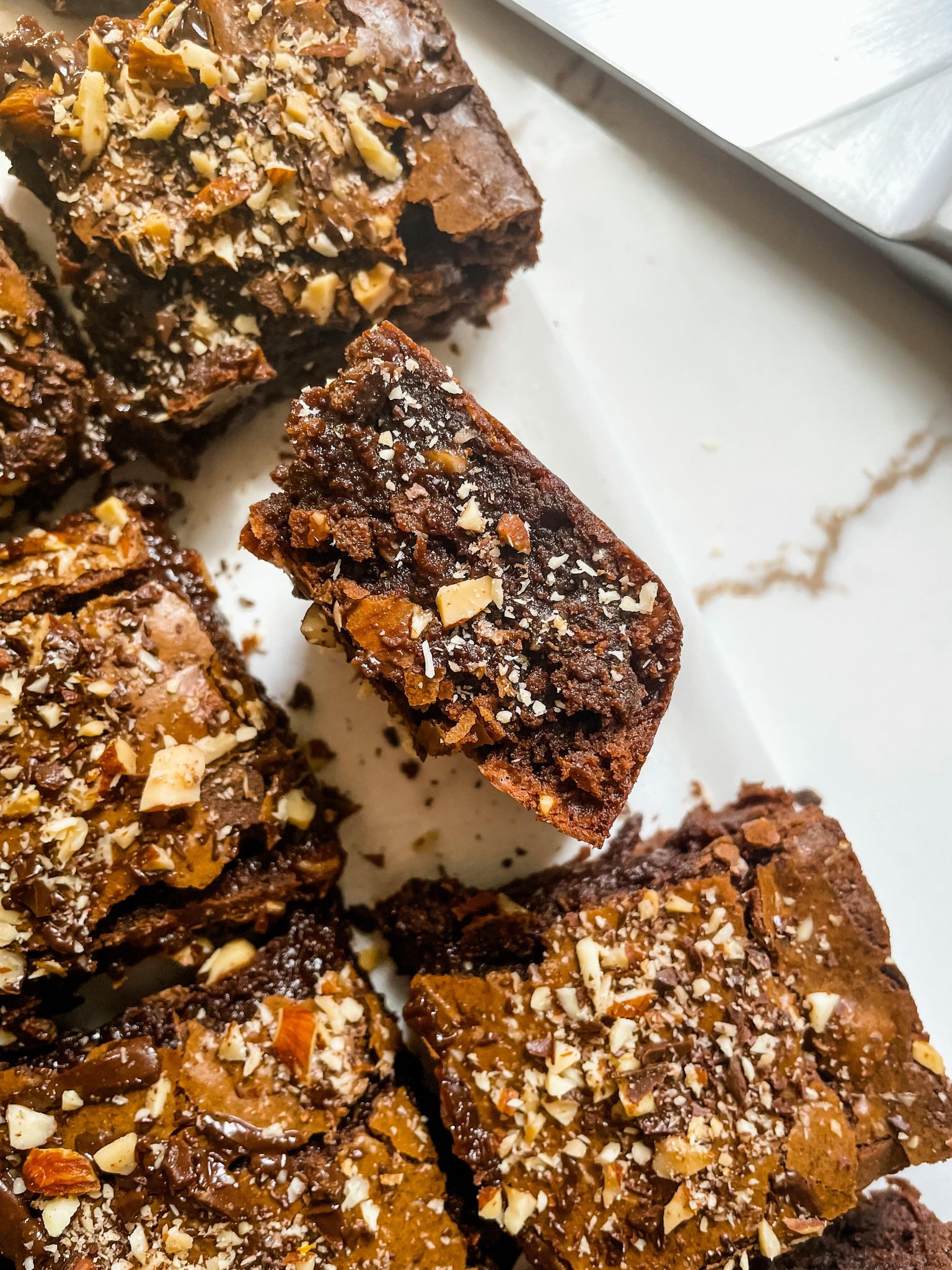 Mocha Almond Fudge Brownies Espresso and Lime