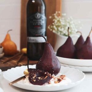 Red Wine Poached Pears 010
